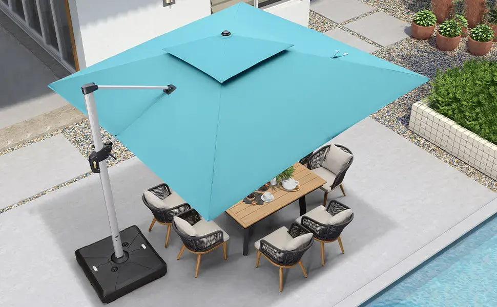 SkyShade™ Solenergi-driven LED-parasoll