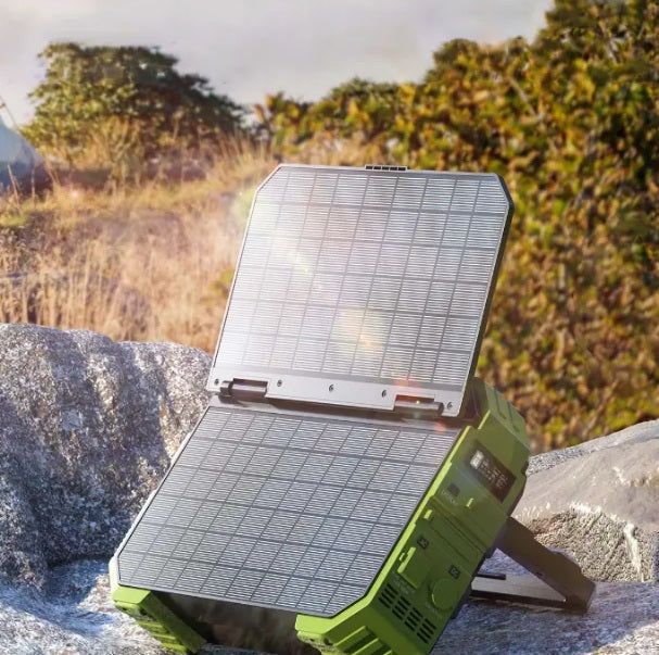 EcoPower™ Portabelt kraftverk med inbyggd solpanel