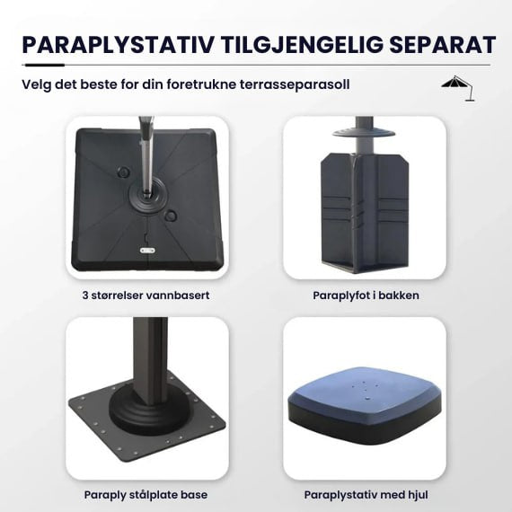 PatioGlam™ Terrasseparasoll